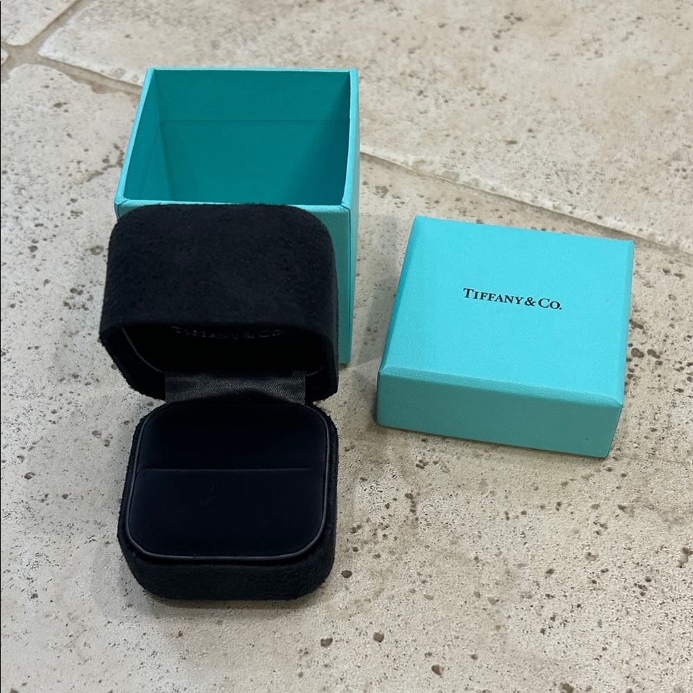 Tiffany & Co. Black and Blue Jewelry Box Set